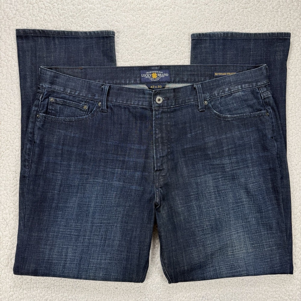 Lucky Brand 361 Vintage‎ Straight Jeans Men's 42x32 Casual Streetwear Classic